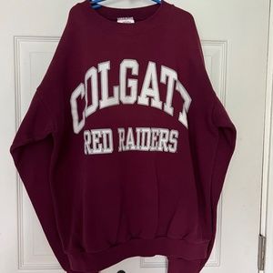 Colgate Red Raiders Maroon Crew Neck Size L